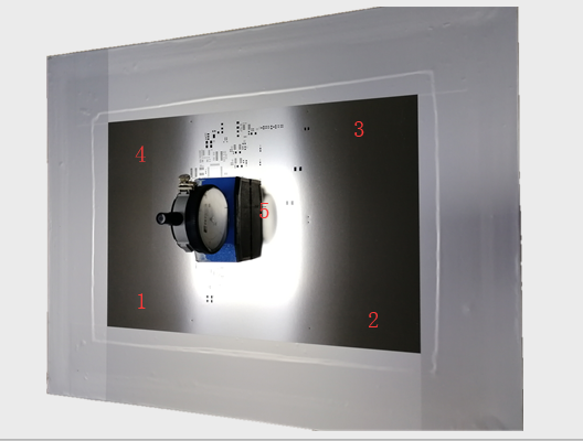 smt鋼網張力檢測五個點位置