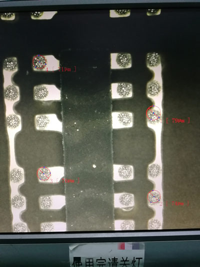 80微米mini-led納米鋼網印刷效果圖