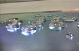 納米鋼網(wǎng)的超疏水性表面效果圖